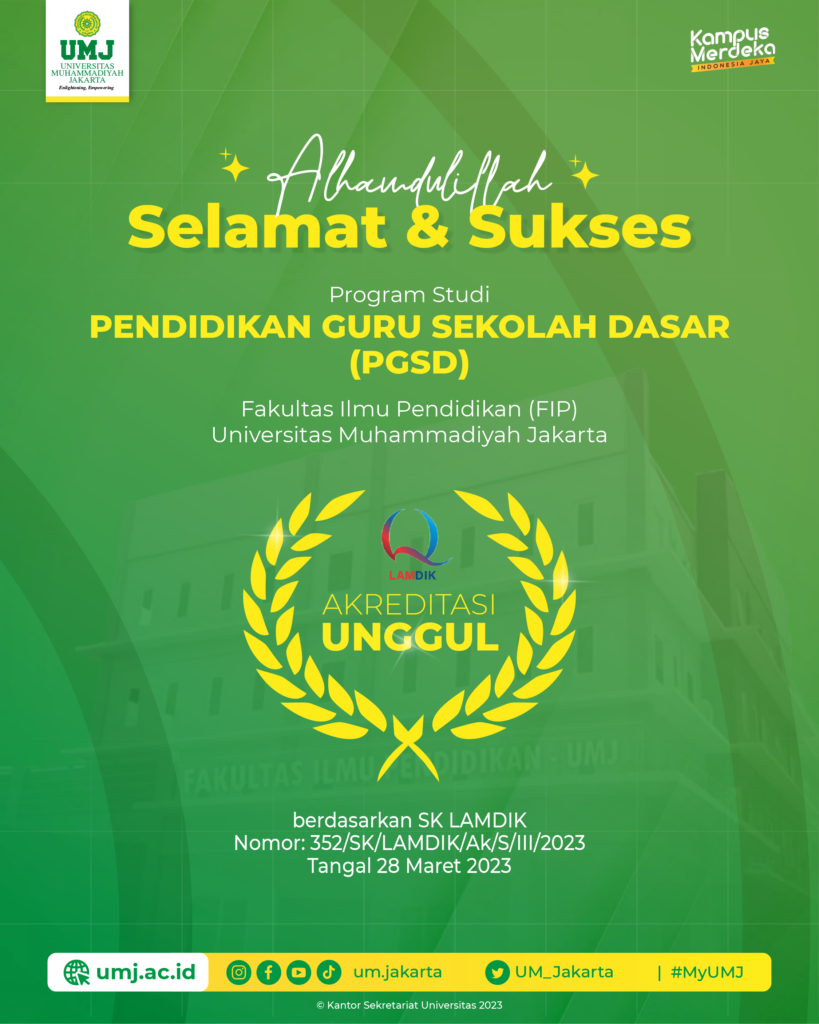 Selamat & Sukses PGSD Akreditasi Unggul-01