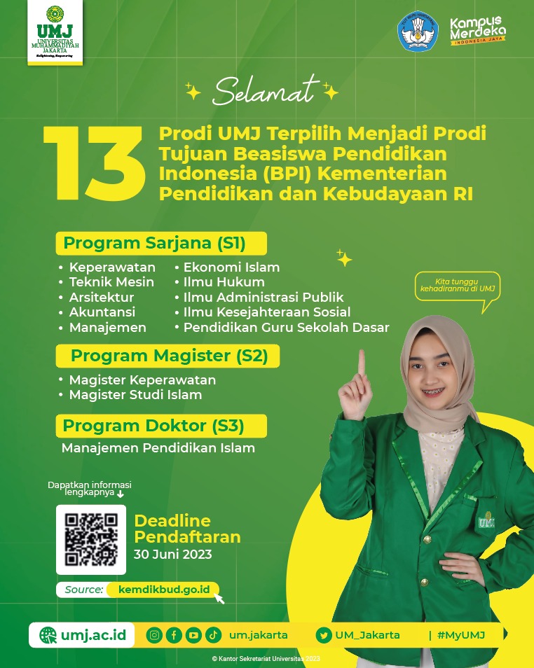 UMJ Beasiswa Pendidikan Indonesia