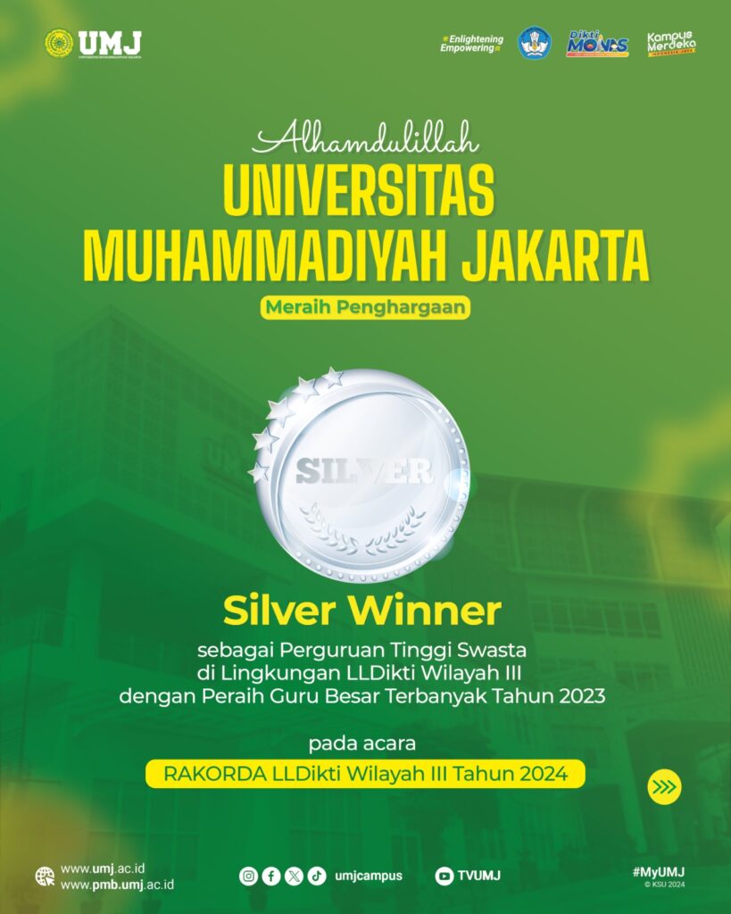 UMJ Meraih Silver Winner dari LLDIKTI Wilayah III