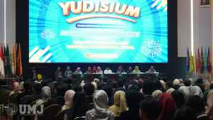 Yudisium Fakultas Ekonomi dan Bisnis Universitas Muhammadiyah Jakarta Program Sarjana dan Pasca Sarjana semester ganjil tahun akademik 2023/2024 di Aula KH. Ahmad Azhar Basyir, Gedung Cendikia, Sabtu (2/3/2024). (Foto: Alvin Lazuardi)