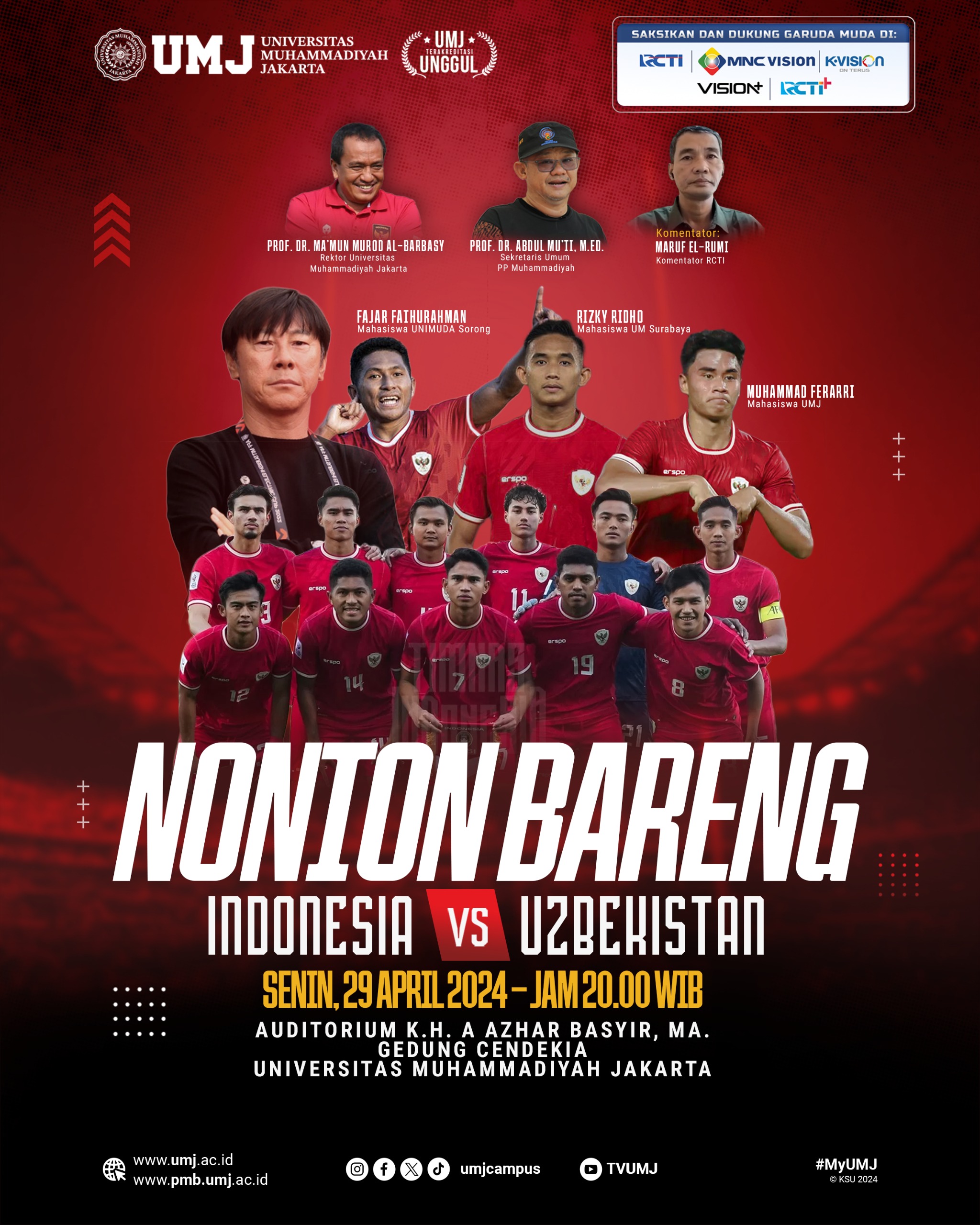 Nonton Bareng Indonesia VS Uzbekistan