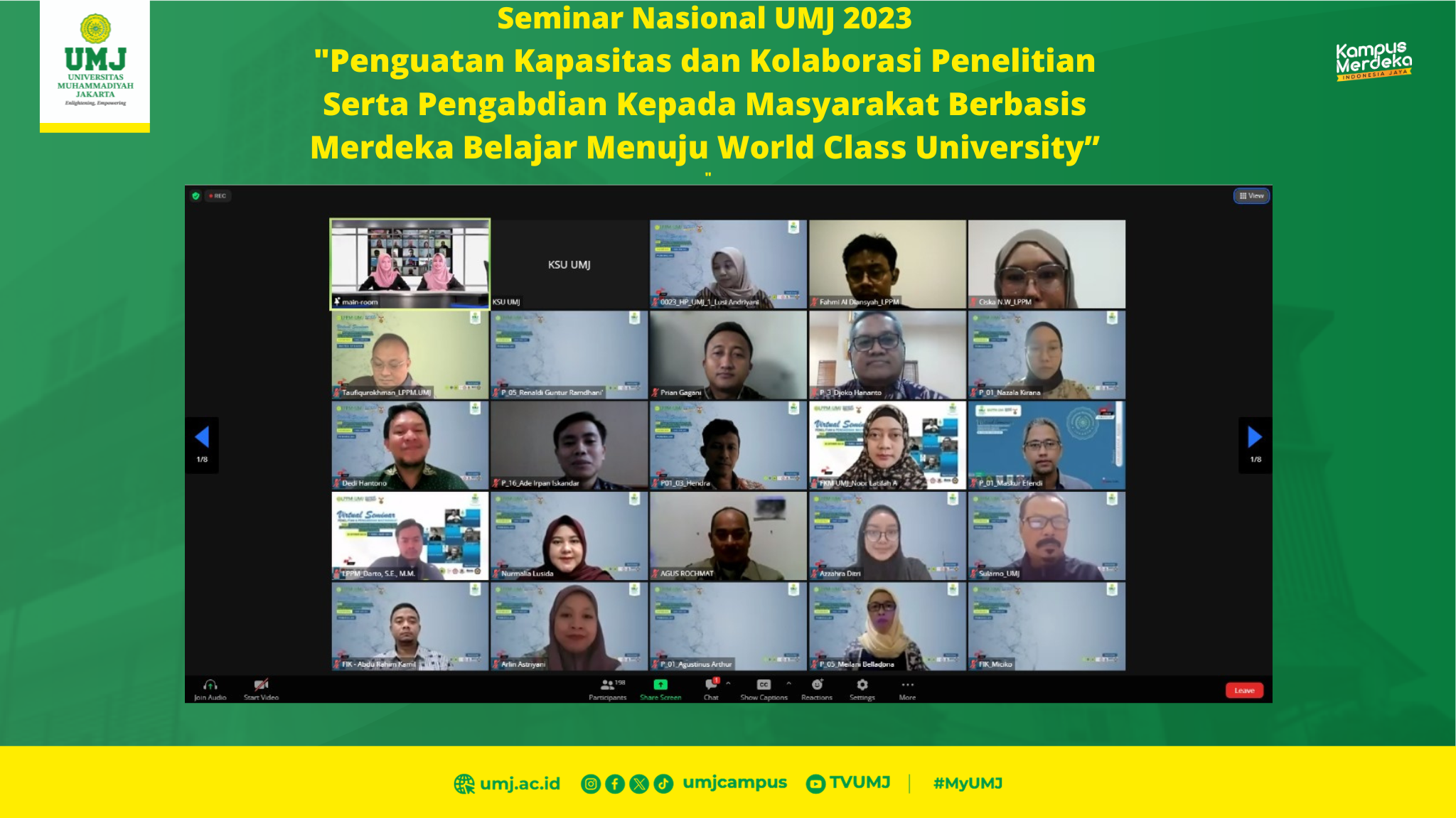 LPPM UMJ Jaring 645 Makalah Dalam Seminar Nasional 2023