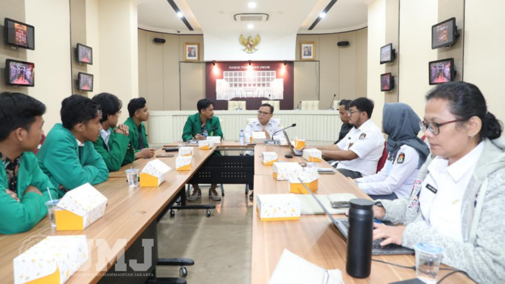 Dorong Pemilih Partisipatif, BEM UMJ Lakukan Audiensi Dengan KPU RI
