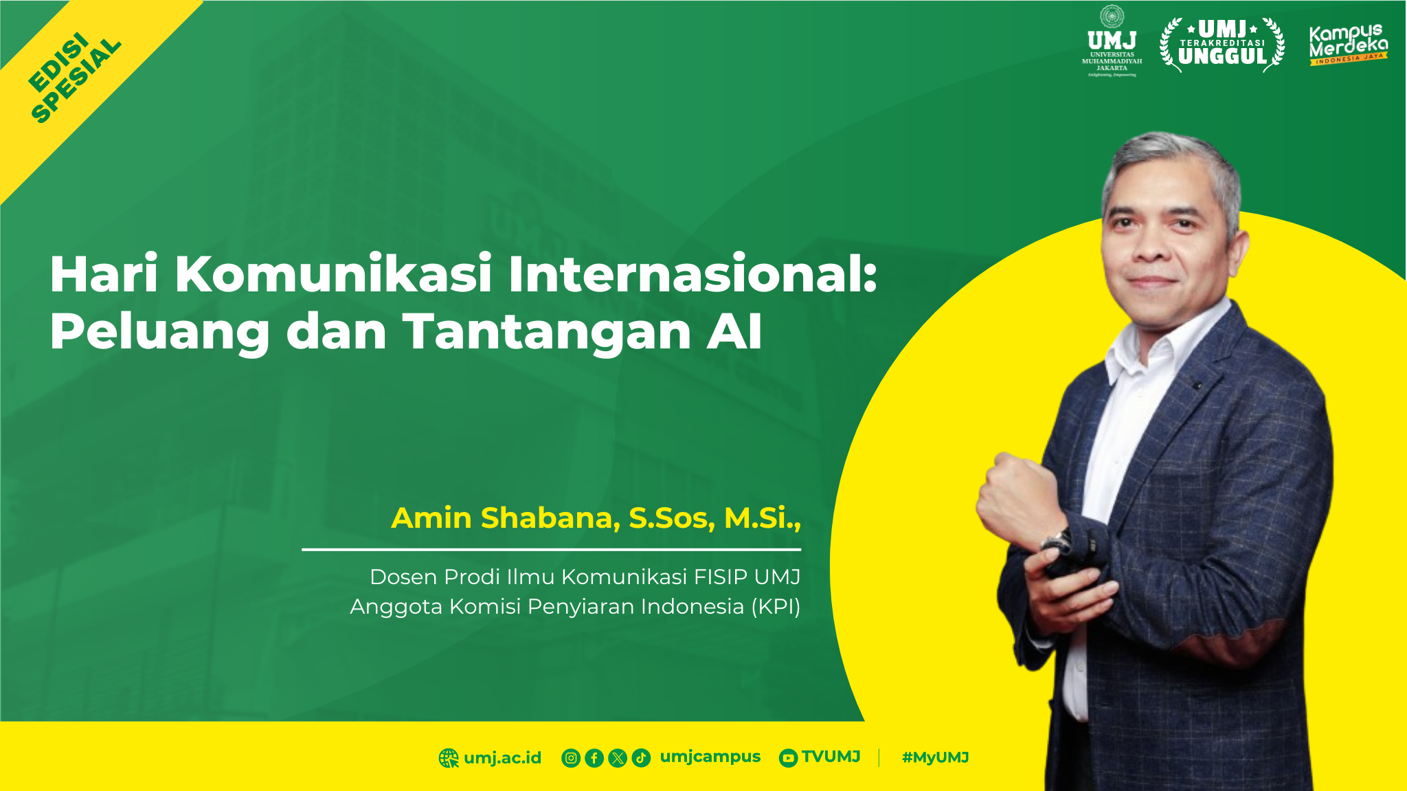 Hari Komunikasi Internasional: Peluang dan Tantangan AI amin shabana