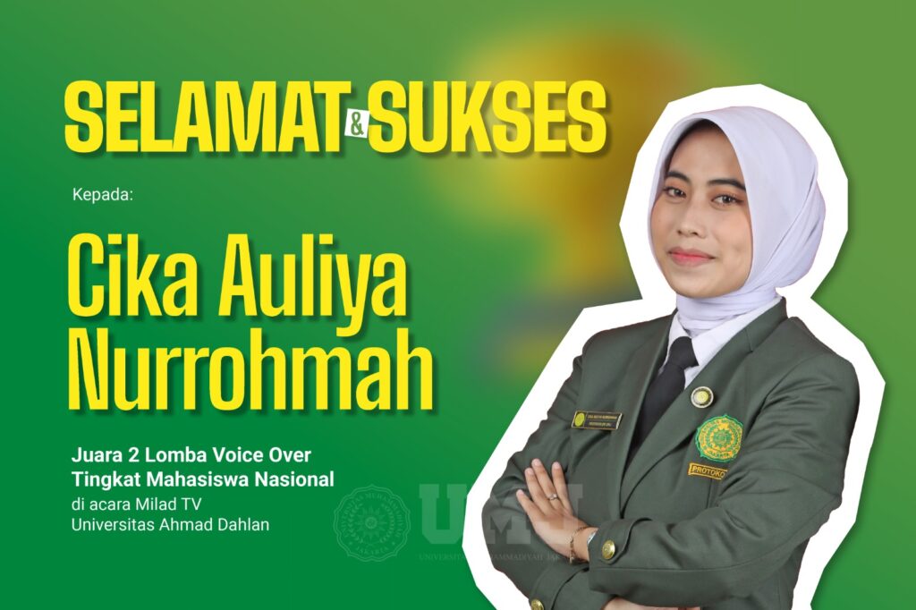 Ketua KPM UMJ Raih Juara 2 Lomba Voice Over Nasional