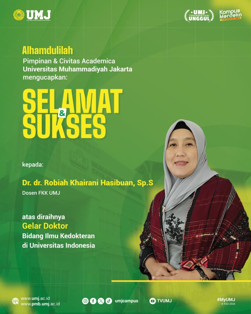 Selamat Gelar Doktor Dr. dr. Robiah Khairani Hasibuan, Sp.S