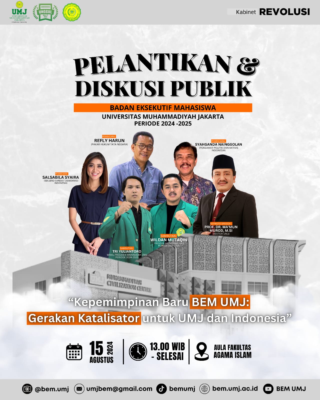 Pelantikan BEM UMJ & Diskusi Publik