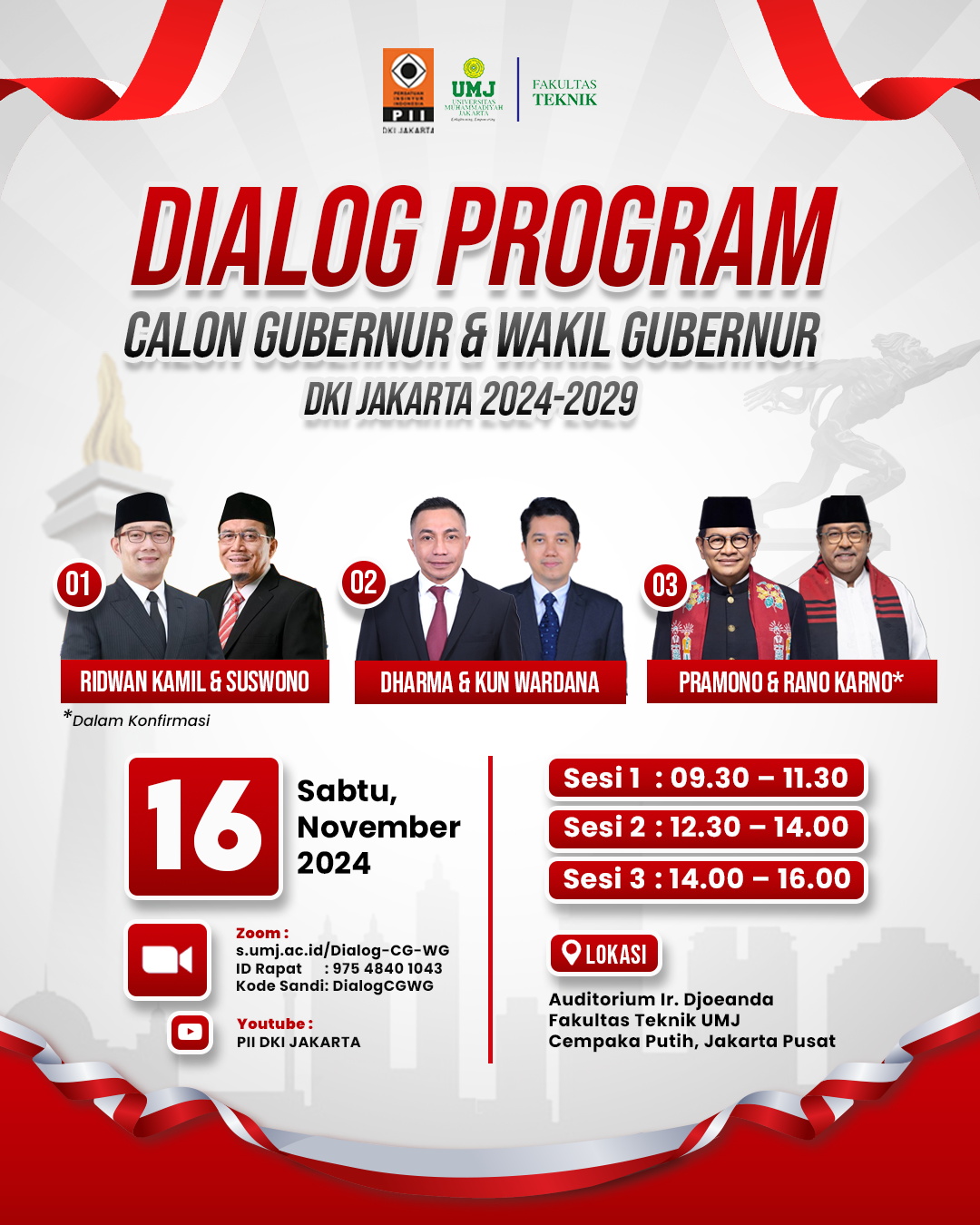 Dialog Program CAGUB CAWAGUB DKI JAKARTA 2024-2029