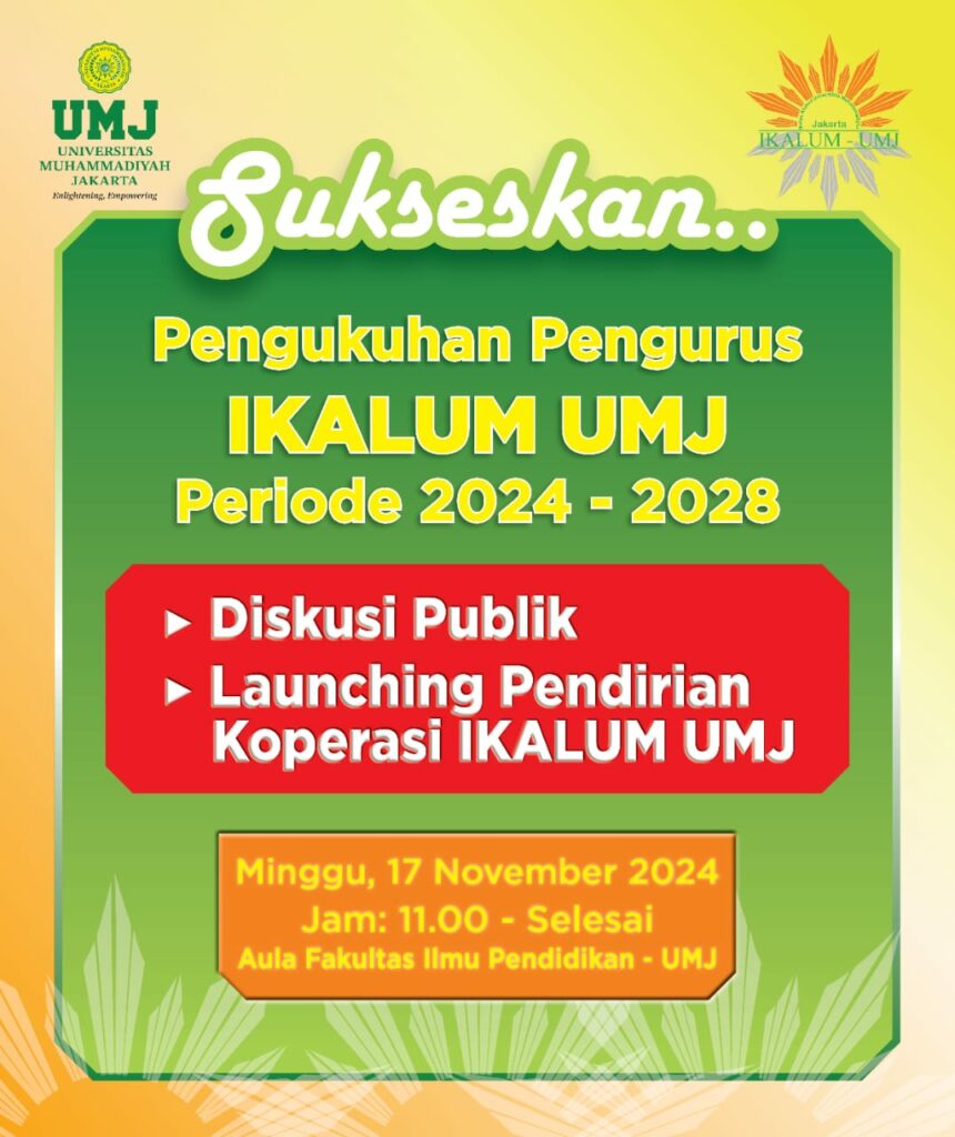 Pengukuhan Pengurus IKALUM UMJ Perlode 2024 - 2028
