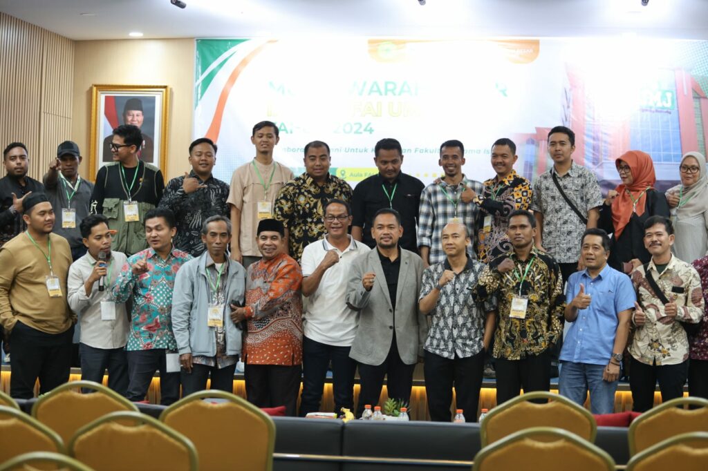IKALUM FAI setelah selesai mengadakan MUBES yang dilaksanakan di di Aula K.H Mas Mansoer pada Sabtu (16/11/2024) (Foto : Dok. KPI Production)