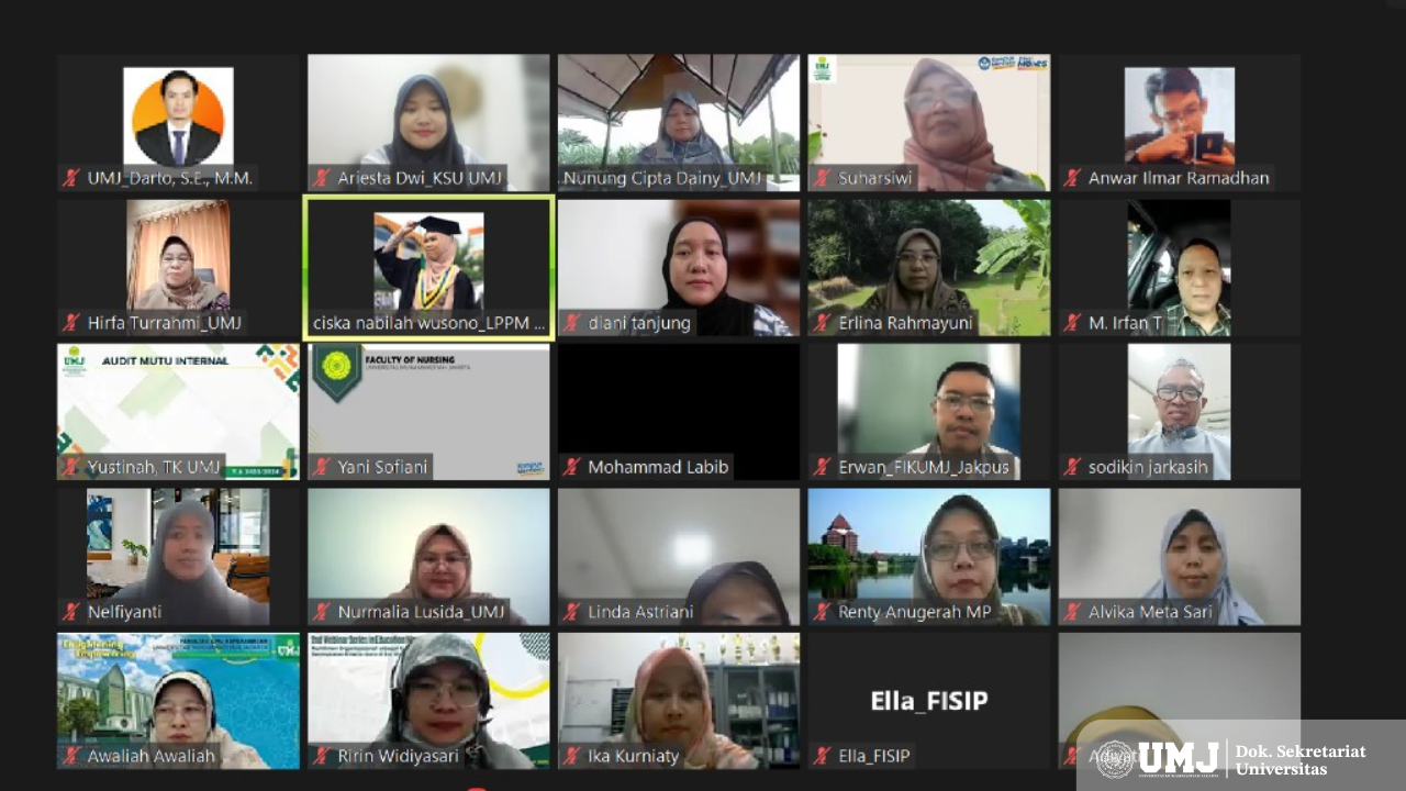 LPPM UMJ Gelar Bimbingan Strategi Penyusunan Proposal Hibah Penelitian DRTPM 2