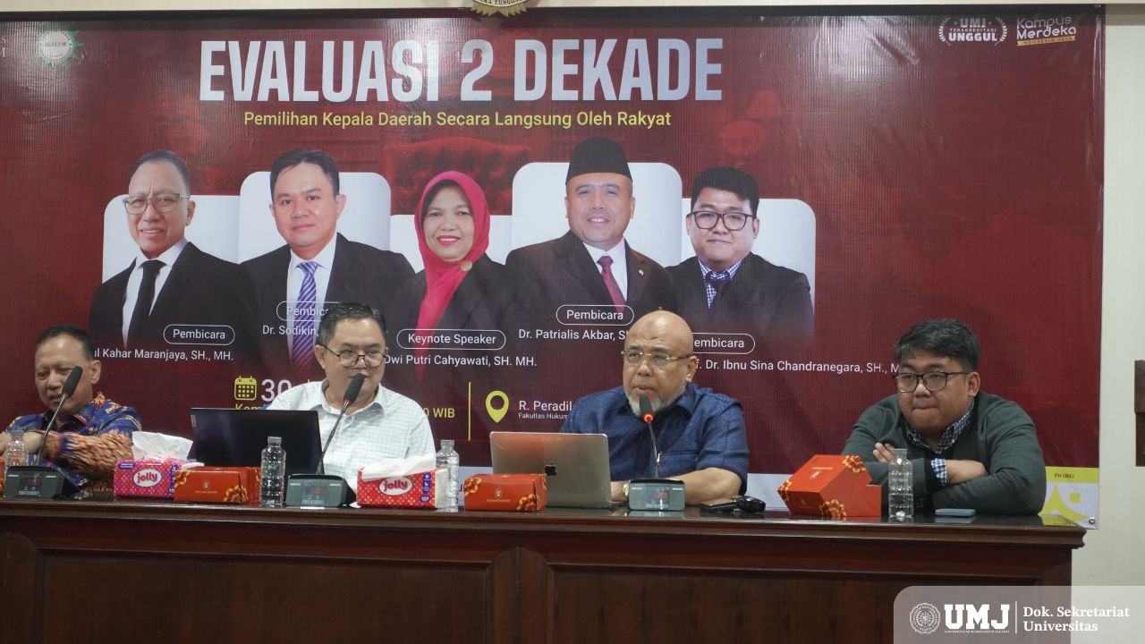mahasiswa dan alumni FH UMJ FGD Evaluasi Pilkada Langsung