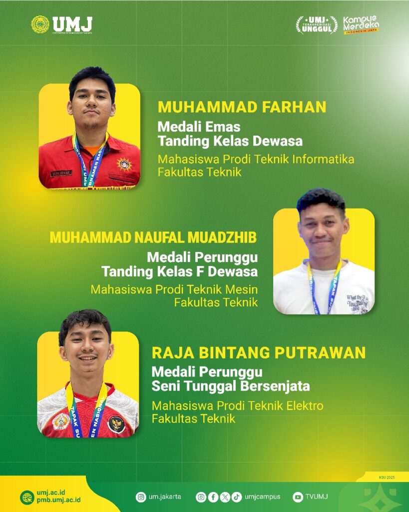 Mahasiswa FT UMJ Berhasil Meraih 3 Medali