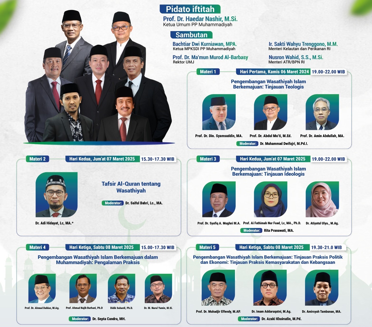 Pemateri Pengkajian PP Muhammadiyah 1446 h