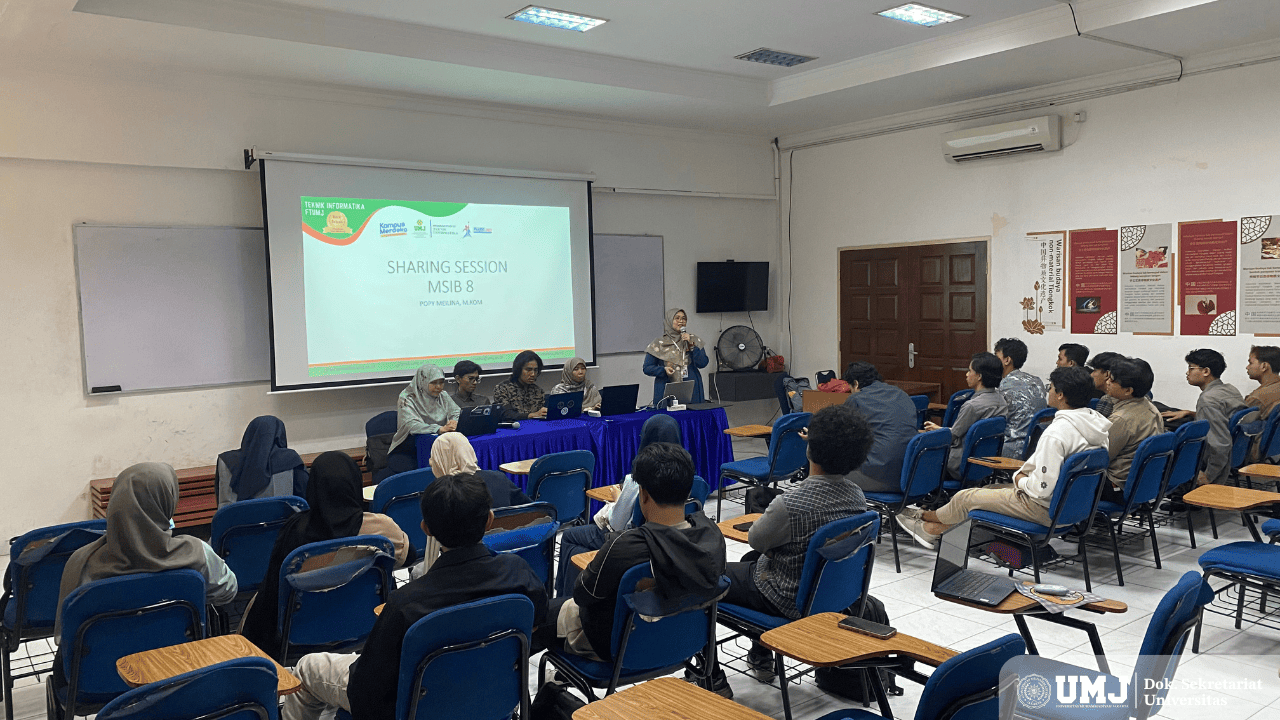 Teknik Informatika FT UMJ Berbagi Pengalaman di Sharing Session MSIB Batch 8