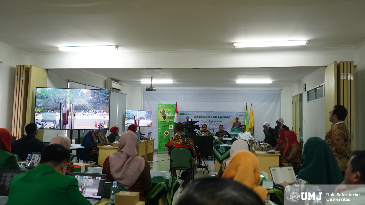 Pembukaan Asesmen Lapangan Prodi Agribisnis FTan UMJ di Ruang 201 FTan UMJ, Jum'at (23/05/2025). (Foto: KSU/Fahri)