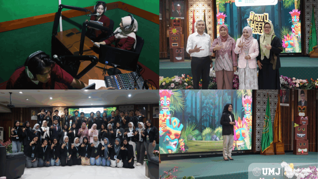 Rangkaian kegiatan kompetisi Radio Announcing dan News Anchor tingkat nasional di Radioweek 2025, Jum’at (23/05/2025). (Foto: KSU/Alwi & MRadio FISIP UMJ)
