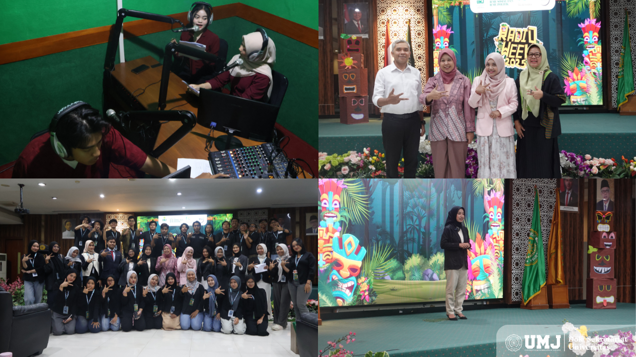 Rangkaian kegiatan kompetisi Radio Announcing dan News Anchor tingkat nasional di Radioweek 2025, Jum’at (23/05/2025). (Foto: KSU/Alwi & MRadio FISIP UMJ)