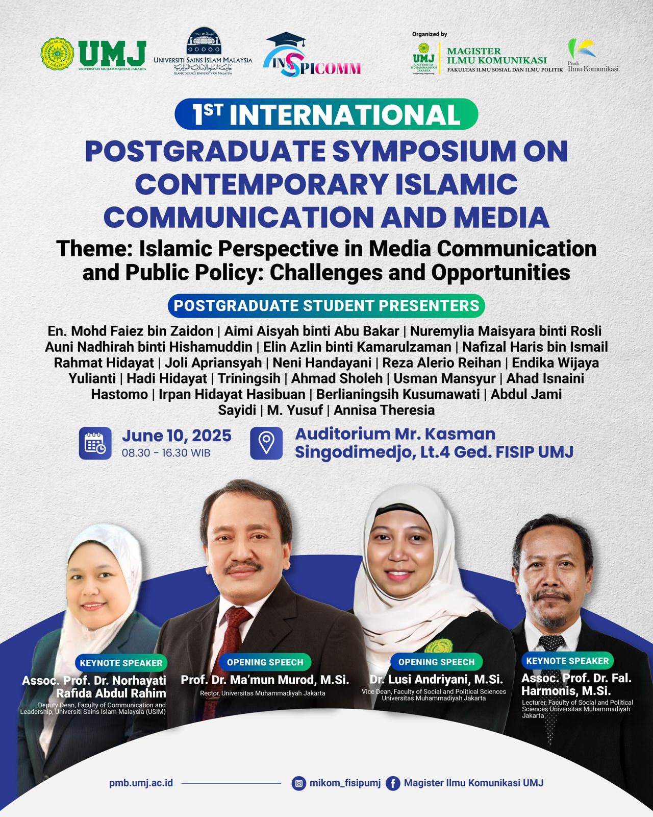 1st International Postgraduate Symposium
