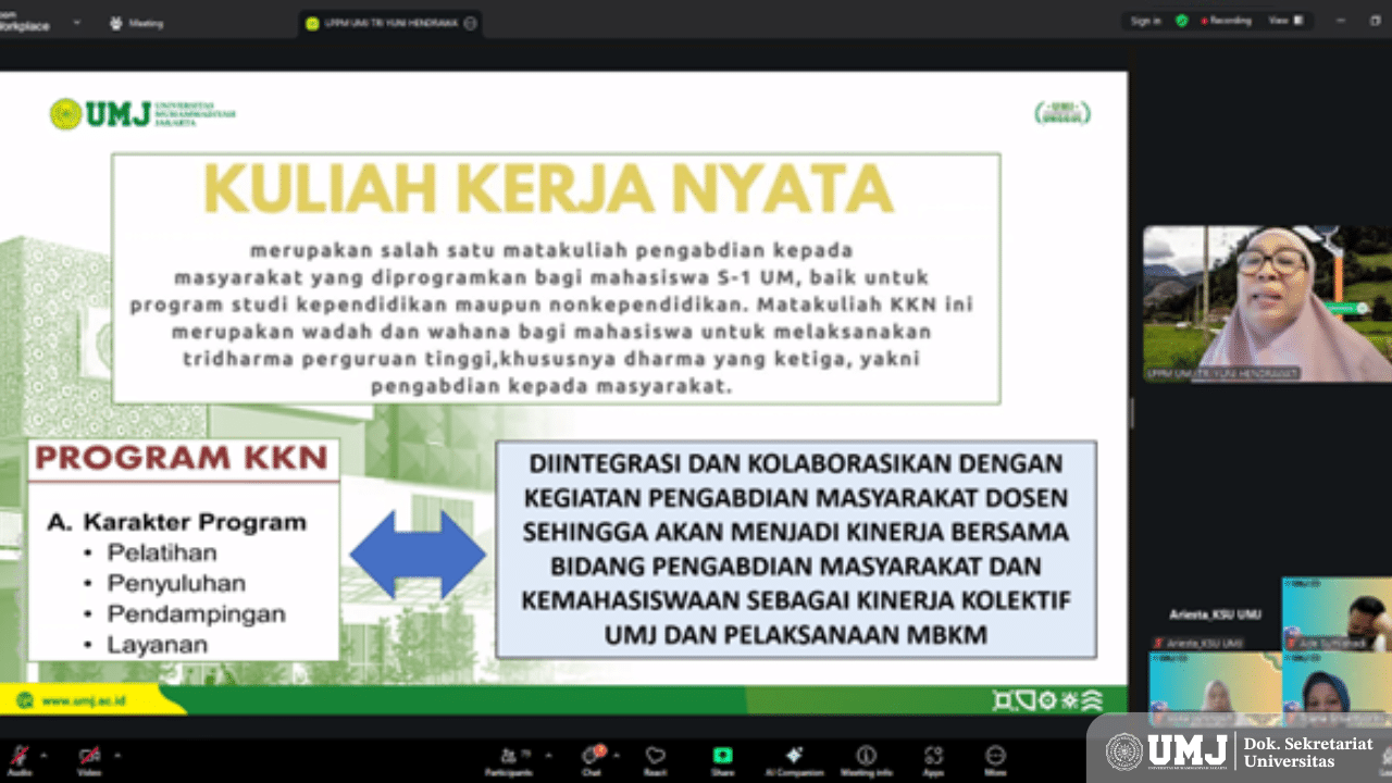LPPM UMJ Siapkan Dosen Pembimbing Lapangan Hadapi KKN 2025