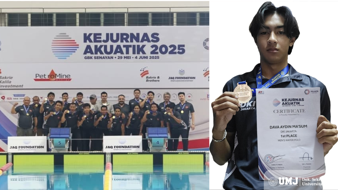 Mahasiswa FT UMJ raih Medali Emas pada Kejurnas Akuatik Indonesia 2025