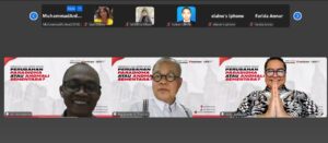 Webinar membahas arah kebijakan Amerika Serikat dibawah kepemimpinan Donal Trump, Senin (23/6/25) (Foto : dok. pribadi)