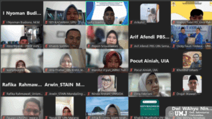 Kaprodi Perbankan Syariah, Fakultas Agama Islam Universitas Muhammadiyah Jakarta, Dr. Dina Febriani Darmansyah, SE., MM., mengikuti kegiatan FGD dan Workshop Kurikulum OBE yang diselenggarakan oleh Asosiasi Program Studi Keuangan dan Perbankan Syariah (APSKPS) secara daring, pada Kamis (24/07/2025).