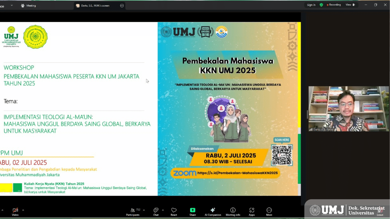 LPPM UMJ Tekankan Peran Mahasiswa dalam “Kampus Berdampak” Lewat KKN 2025