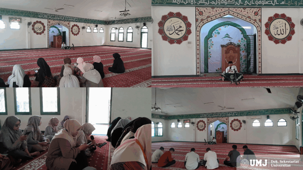 Kegiatan kajian rutin oleh LPP-AIK mengenai isi kandungan surah Abasa ayat 1- 42 di Masjid At-Taqwa, Jumat (18/07/2025) (Foto : KSU/Indira)