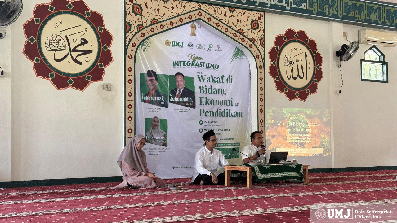 Kajian LPP AIK UMJ Bahas Wakaf Di Bidang Ekonomi Dan Pendidikan