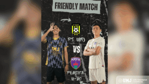 Pertandingan persahabtan PS UMJ melawan Persita U-20 di Lapangan Pagedangan, Jum'at (28/07/2025). (Foto: Instagram @ps_umj)