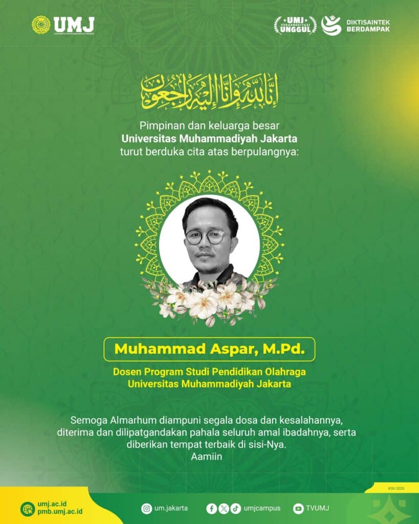 Turut berduka cita atas meninggalnya Muhammad Aspar, M.Pd