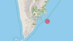 Gempa bumi dahsyat berkekuatan M8,7 mengguncang Semenanjung Kamchatka, Rusia, pada Rabu (30/07/2025). (Foto : detik.com)