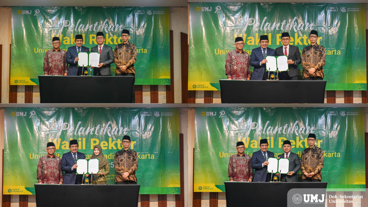 Empat Wakil Rektor UMJ Resmi Dilantik, Siap Jalankan Amanah 2025–2029