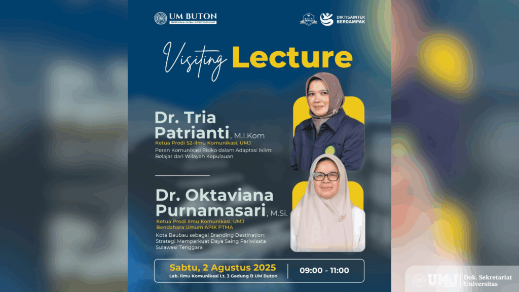 Dosen Ilkom dan Mikom UMJ Hadir sebagai Visiting Lecturer di UM Buton