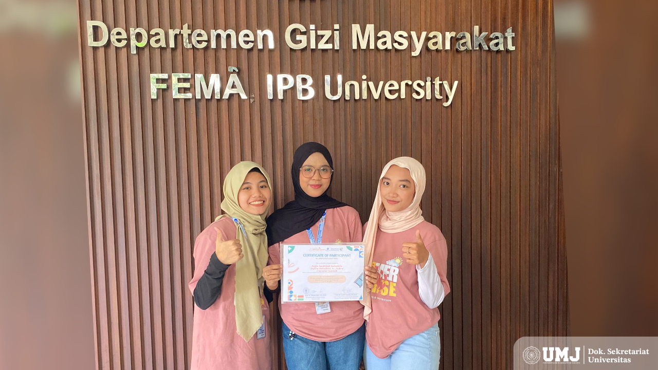 Mahasiswa FKK UMJ berhasil meraih Juara 1 di ajang Internasional IPB 2025