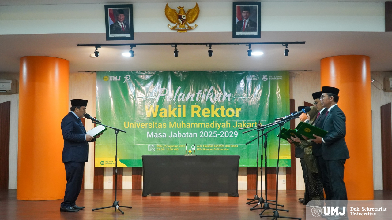 Empat Wakil Rektor UMJ Resmi Dilantik, Siap Jalankan Amanah 2025–2029