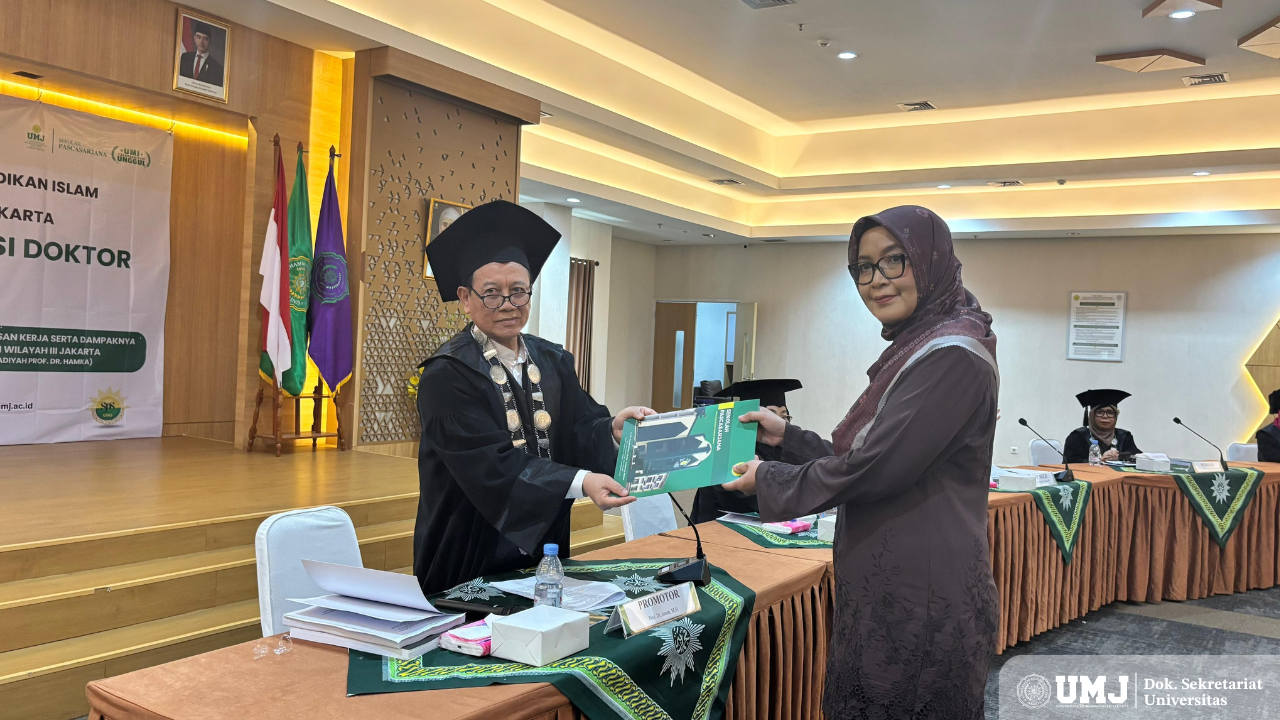 Teliti Kepemimpinan Transformasional, SPs UMJ Luluskan Doktor ke-86
