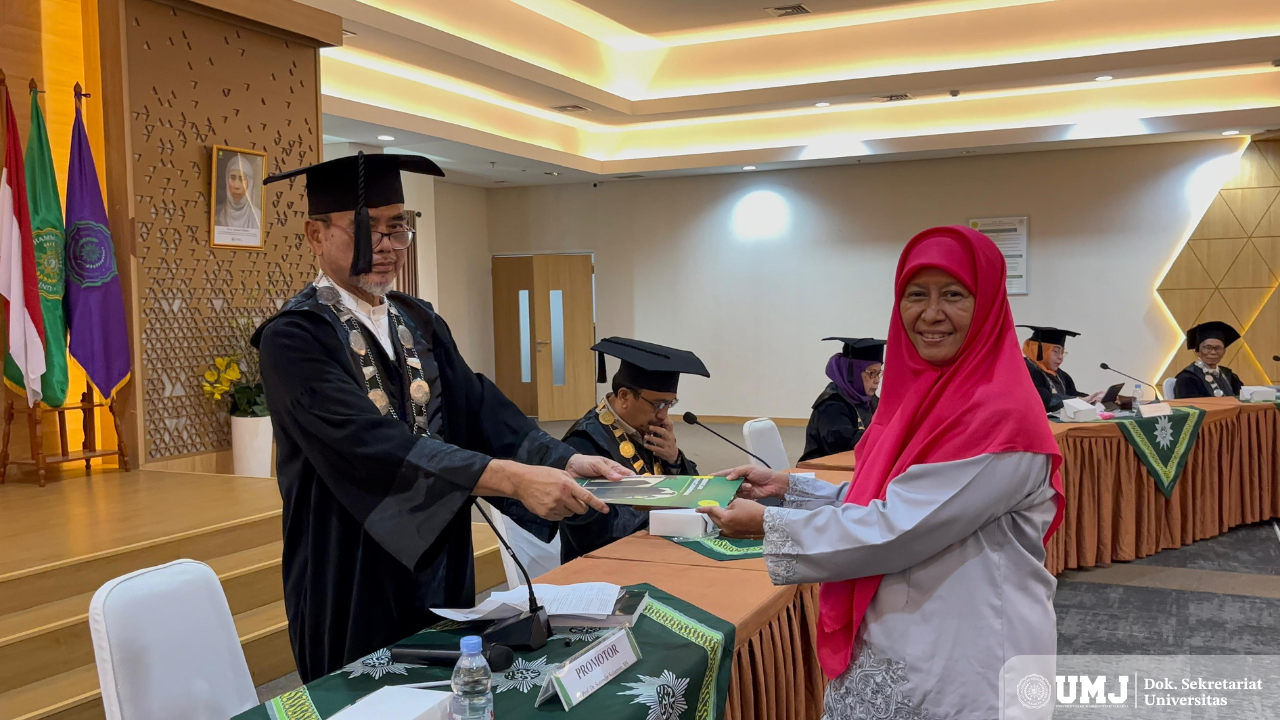 Teliti Strategi Pengembangan Mutu Pendidikan, SPs UMJ Luluskan Doktor ke-88