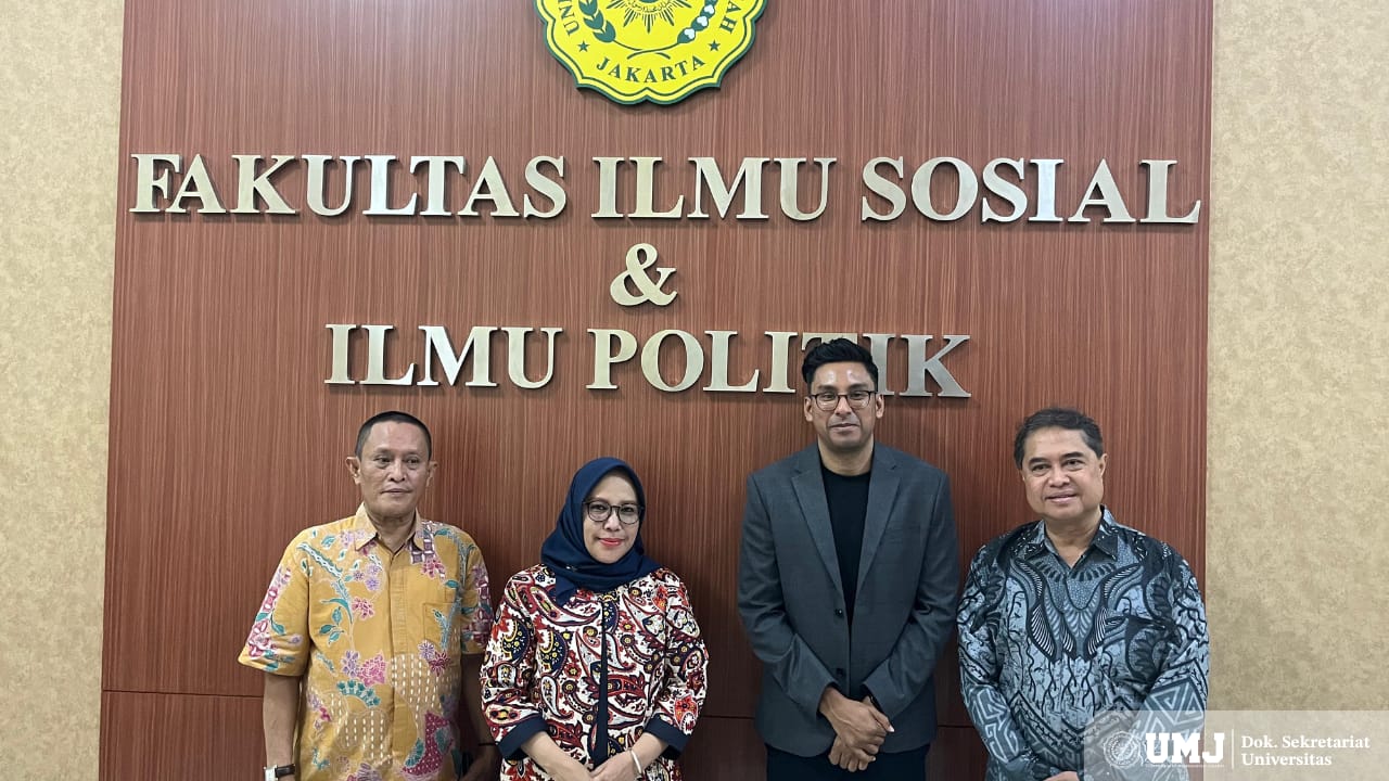 diskusi terbatas Ilmu Politik FISIP UMJ bersama Asia Middle East Center for Research and Dialogue (AMEC-Malaysia) pada Senin (8/9/2025). (Foto. KSU/Dok.pribadi)