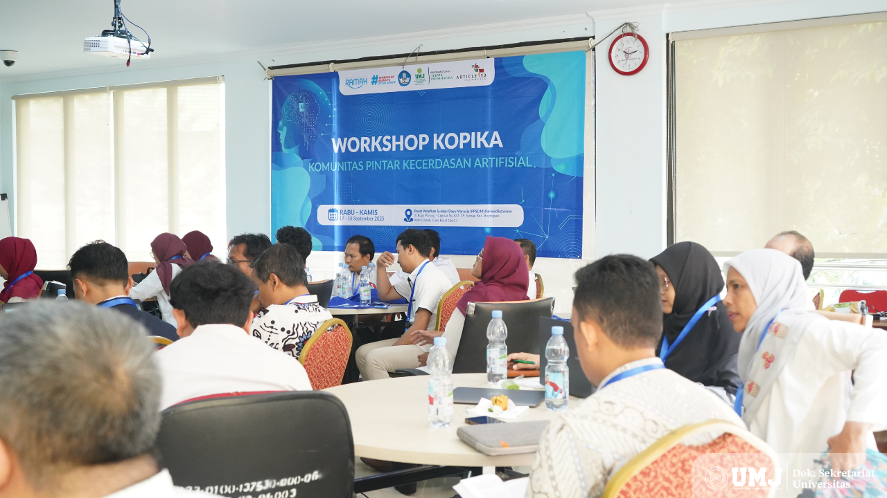 UMJ Dukung Guru Kuasai Kecerdasan Artifisial melalui Workshop KOPIKA