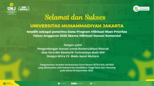 UMJ Raih Hibah Hilirisasi Riset Prioritas 2025 dari Kemdiktisaintek